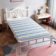 单人折叠床家用1.2米午休简易床加固便携铁艺，床办公室硬板钢丝床