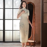 满心欢喜家新中式白色，改良旗袍裙女春夏季连衣裙