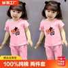 两件套女童套装纯棉夏装1儿童2女孩中国风3岁宝宝4季5岁小孩子