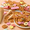 网红蝴蝶型饼干烘焙摆件粉色樱花，爱心造型饼干小蛋筒生日纸杯插件