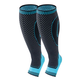 运动护腿套男女骑行马拉松跑步透气护具健身训练防护加压护小腿黑