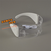 赛博朋克未来感LED发光眼镜充电款网红酒吧蹦迪墨镜机能风太阳镜