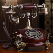欧式古董复古仿古电话座机，家用美式时尚创意固定电话机来电显示