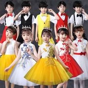 六一儿童大合唱演出服，小学生女童公主蓬蓬裙幼儿园舞蹈，朗诵表演服
