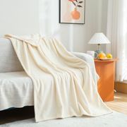 毛毯盖毯冬季加厚办公室午睡毯空调毯宝宝珊瑚绒法兰绒毯100*150