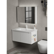 智能304不锈钢浴室柜，组合白色简约卫生间洗手洗脸面盆镜柜洗