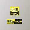 Hi-Res AUDIO标志贴 电脑手机DIY hifi贴纸 小金标信仰logo贴