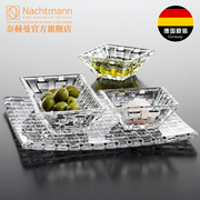 德国进口水晶玻璃客厅干果盘，小果盘家用创意套装欧式