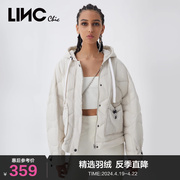 LINCCHIC金羽杰羽绒服女绗缝短款轻薄羽绒服女外套Y21801046