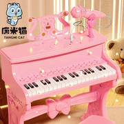 37键电子琴儿童玩具多功能初学小钢琴乐器可弹奏带话筒3到6岁七八