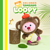 友游正版loopy玩偶秋动物系列猴子毛绒公仔小海狸露比周边礼物女