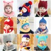 0-1岁半女宝宝5帽子3小孩7围巾4到6个月男婴儿9冬季12春秋冬装帽8
