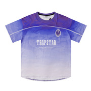 档口Trapstar London渐变足球运动球衣速干透气男宽松短袖T恤
