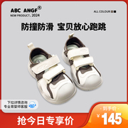 abcangf中国娃男童凉鞋，2024年夏季男童，包头沙滩鞋女童框子鞋