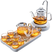 高档玻璃茶具套装家用小型圆形电陶炉煮茶器花茶壶功夫茶杯透明泡
