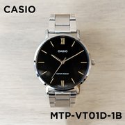 卡西欧手表CASIO MTP-VT01D-1B黑暗之心商务非机械钢带网红小黑表