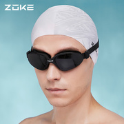 洲克男士近视泳镜防水防雾男款zoke高清中框游泳眼镜游泳装备泳帽