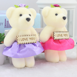 圣诞节泡沫熊花束(熊花束，)鲜花包装材料，玫瑰花娃娃教师节卡通花束小熊公仔