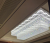 酒店大堂大厅长方形水晶灯婚礼宴会厅工程吸顶灯售楼部非标灯定制