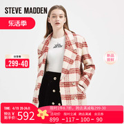 Steve Madden/思美登格子短款妮子外套秋冬韩系毛呢外套MARIANEY