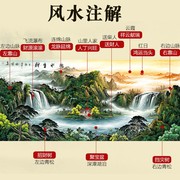 5d钻石画2023满钻靠山风水十字绣客厅山水风景画砖石秀办公室