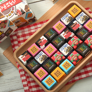 日本进口零食tirol松尾巧克力，夹心喜糖果，送女友生日伴手礼物盒装