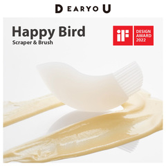 DEARYOU日本进口+d硅胶刮油刷一体式创意小鸟抹厨房烘焙工具