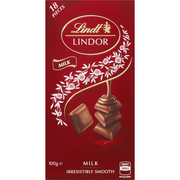 Lindt Lindor Milk Chocolate Block 100g 瑞士莲牛奶巧克力 澳洲