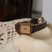 聚利时手表女皮带手表复古文艺，女式学生手表考试女士手表小表盘表