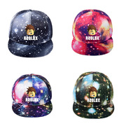 roblox帽子游戏周边四色星空帽子，应援韩版棒球帽，平沿帽男女鸭舌帽