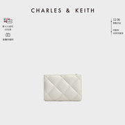 圣诞礼物CHARLES&KEITHCK6-50770524-2菱格多卡位钱包女