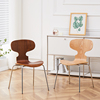 北欧中古餐椅创意成人实木靠背网红蚂蚁椅现代简约咖啡奶茶店椅子