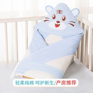 婴儿睡袋抱被两用0-6个月虎年宝宝纯棉包被新生婴儿春秋抱被