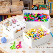儿童diy积木玩具收纳筐，收纳箱美工，区域角材料雪糕棒幼儿园收纳盒
