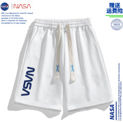 NASA联名夏季休闲五分裤男女宽松潮流薄款中裤情侣运动短裤