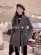 RIXO EXIT法式千金小香风外套女秋冬高级感气质名媛风衣休闲上衣