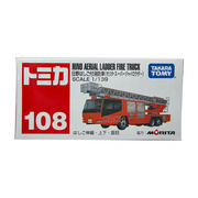 TOMY多美卡 红白盒108号 消防救援车 合金小车模型玩具日版工程车