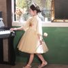 儿童礼服生日公主裙高端女童主持人花童中式小女孩钢琴演出服国风