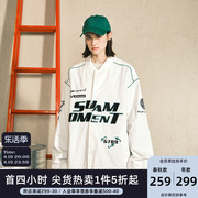 suamoment抓痕字母刺绣，户外运动外套情侣装棉服，夹克休闲上衣外套