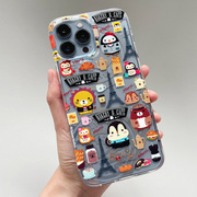 香港潮牌Sigema小松鼠旅行系列适用苹果iPhone15 Pro Max手机壳14不易发黄13小众艺术家联名保护套全包防摔款