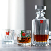 rcr意大利进口创意欧式复古水晶玻璃洋酒杯酒瓶，威士忌杯酒樽套装