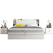 气动高箱储物床1.8米双人床1.5米小户型板式床收纳现代简约主卧床