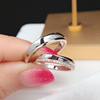 18k白金情侣对戒钻戒，戒指时尚分色钻石，戒指结婚订婚钻戒戒指环