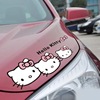 反光hellokitty汽车车贴，卡通kt猫大灯，灯眉车身划痕遮挡改装贴纸