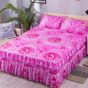 床裙三件套席梦思床裙床罩韩式床套床盖床笠G1.2米1.5米1.8米2米