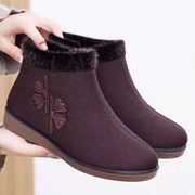 老北京布鞋女棉鞋，冬季中老年人加绒保暖奶奶鞋平跟防滑老人女鞋子