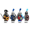 兼容乐高中古世纪城堡骑士红狮黑鹰乌鸦黑暗骑士积木人仔拼装玩具