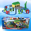 托马斯和朋友电动小火车，男孩拼装轨道，玩具礼物套装fjk21超级车站