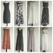 日本製vintage复古着孤品巴洛克森系小清新棉质，雪纺连衣裙