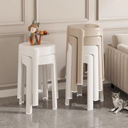 塑料凳子加厚家用客厅餐桌约可叠放高凳备用结实舒服风车凳